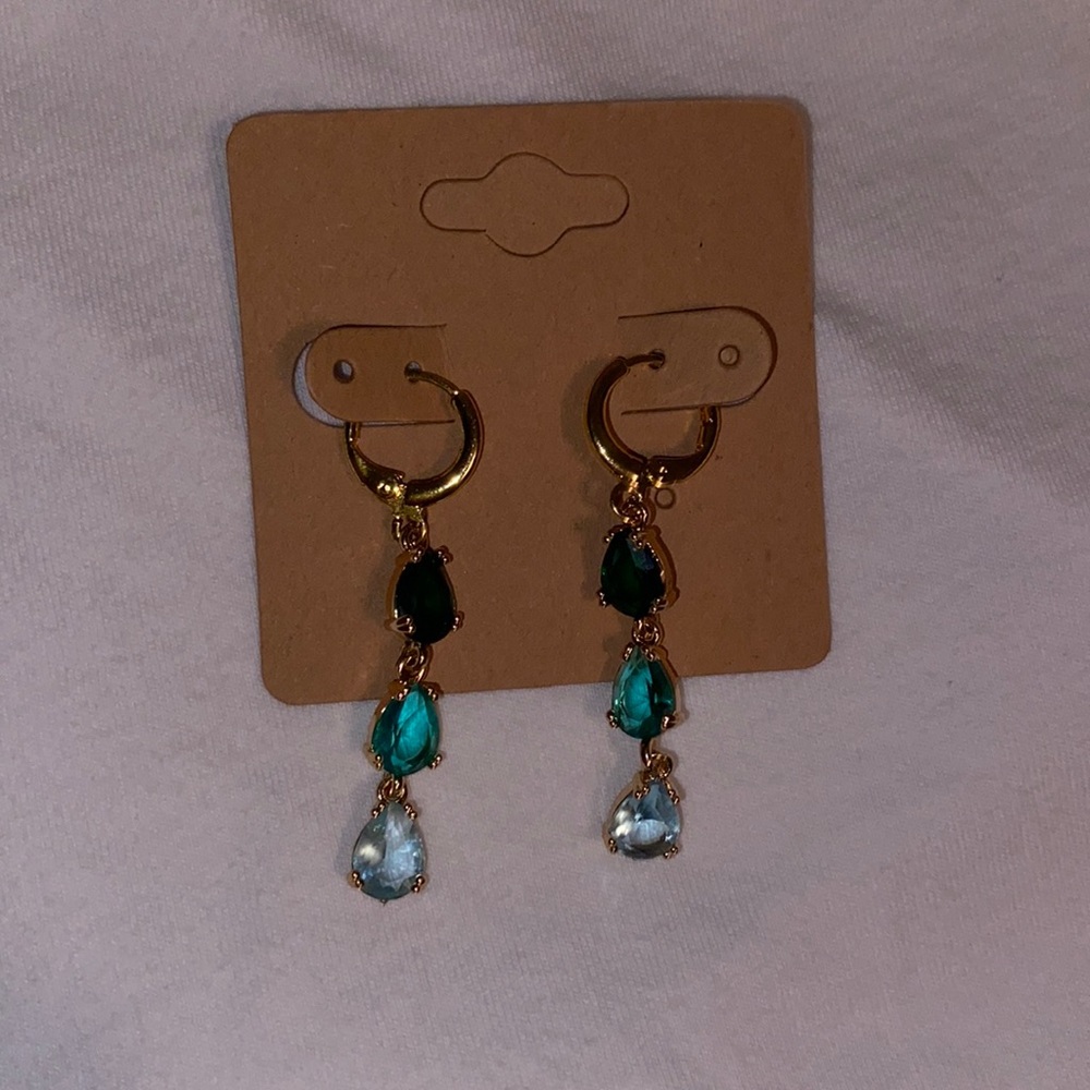 Gold Plated Drop Earrings